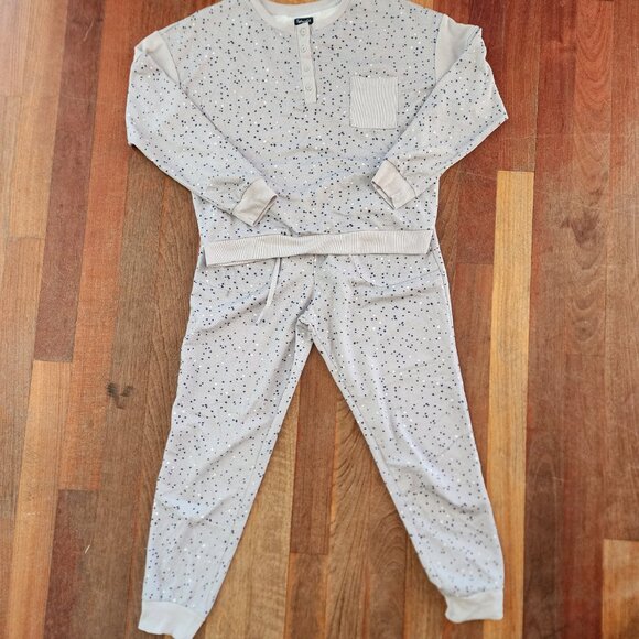 Splendid Gray Polka Dot Pajama Set Size Medium - Picture 5 of 15